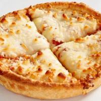 Kids Pizza · Mozzarella and marinara in a deep dish crust. Comes with your choice of a side and a Mini Ch...