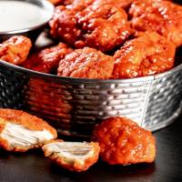 Boneless Wings Feast · A triple order of our boneless wings tossed with your choice of 3 sauces.  Served with carro...