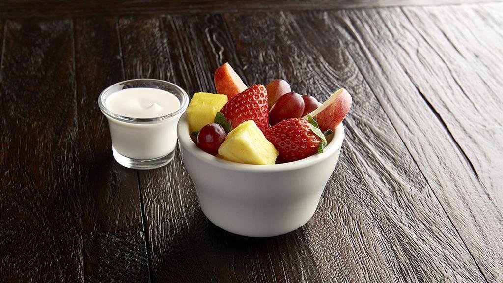 Fresh Fruit Cup With Dip (210 Cal) · Whole, fresh, luscious fruit is delivered to our delis six days a week and is meticulously prepared daily. Served with creamy fruit dip.