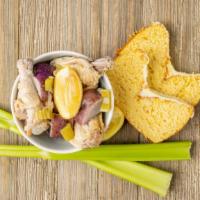 Purple Potato Chicken Souse · Destiny’s souse  is a light Bahamian broth like dish that resembles a soup. It consist of bo...