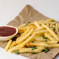 Fries · Classic seasoned hand cut fries.