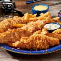 Catfish & Fowl Combo · This is our favorite way to do some crunches. Crispy cornmeal breaded catfish filet, crispy ...