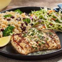 Basil Butter Mahi · A perfectly grilled 8-oz. Mahi fillet lightly seasoned with lemon pepper, topped with savory...