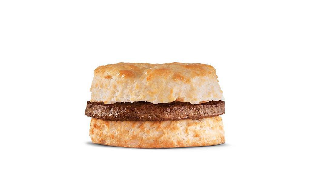 Sausage Biscuit · A grilled sausage patty on a Made From Scratch™ Biscuit.. Breakfast served until *10:30am (*Hours may vary by day)