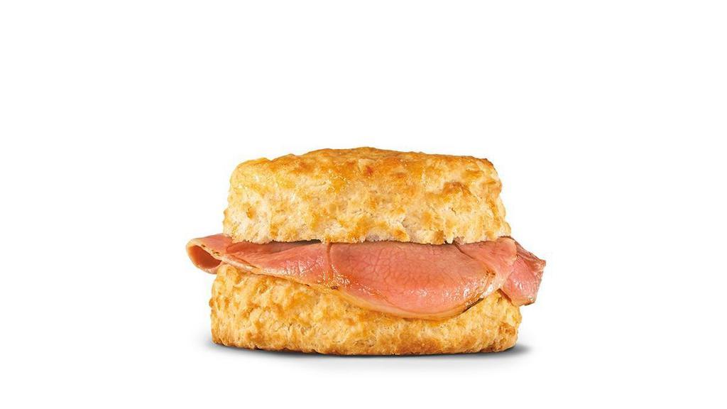 Country Ham Biscuit · A slice of country ham on a Made From Scratch™ Biscuit. Breakfast served until *10:30am (*Hours may vary by day)