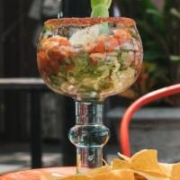Mexican Shrimp Cocktail · Zocalo Shirmp Cocktail sauce, Tequila, Lime