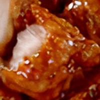 (8) Boneless · All the wings. None of the work. Get these tasty, 100% all-white meat boneless wings tossed ...
