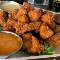 Stage Divers · Crispy Japanese style panko crusted chicken bites served with our Headbanger, creamy ginger,...