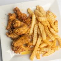 10 Pcs  Wings Combo With Fries · 