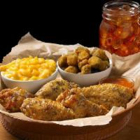 Smoked Wings Basket · Shane's Slow-smoked wings may be tossed or ordered with sauce on the side. IncludesTwo Sides...