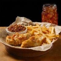 Tenders Basket · Fried or Grilled Chicken Tenders. Served with Two Sides and 20 oz Drink