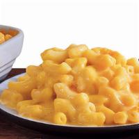 Macaroni & Cheese · Condiments delivered on the side.