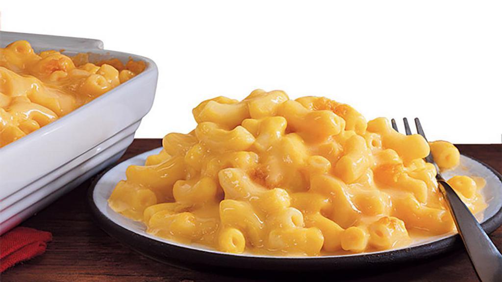 Macaroni & Cheese · Condiments delivered on the side.