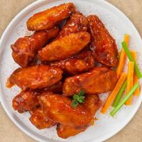 Just For You Buffalo Wings · 8 pieces. (Buffalo) Served with celery or carrots, and blue cheese or ranch.
