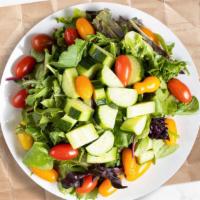 Clucked House Salad · Lettuce, cherry tomatoes, carrots, onions dressed with lemon juice & olive oil