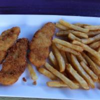 Chicken Fingers · Chicken fingers and French fries.