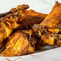 5 Chicken Wings · Flavors: lemon pepper, hot, barbeque, garlic parmesan, buffalo, and jerk, or any two sauces ...