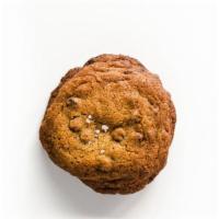 Chocolate Chip Cookie · Oversized chocolate chip cookie, studded with chocolate chips, soft in the center