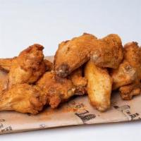 Mardi Gras (10) · Creole flavored dry rub
Mardi Gras Wings are a party in your mouth!
Served with carrots, cel...