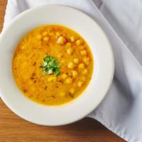 Chana Masala · Chickpeas in a tangy spicy sauce.