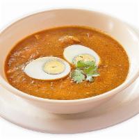 Andy Curry (Egg Curry) · Boiled egg's in our special curry.