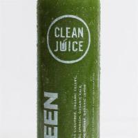 Green 16 Oz · Organic Spinach, Organic Kale, Organic Celery, Organic Cucumber, Organic Ginger, Organic Lem...