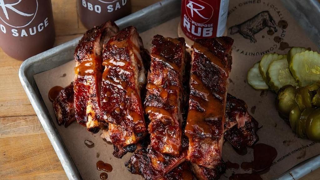A La Carte St. Louis Style Ribs  · Seasoned with 4R All Purpose Rub, hickory smoked and finished with a Honey BBQ sauce.