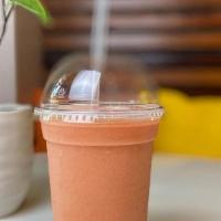 Mango Berry Smoothie · The sweet mix of Mango, Strawberries, and Pineapple.