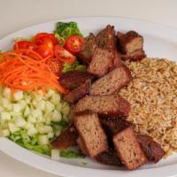Gyro Bowl · Grilled Lamb Served with House Salad & Brown Rice.