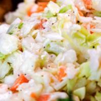 Cole Slaw, Regular · Diced cabbage and carrots in a light savory dressing. Made fresh daily.