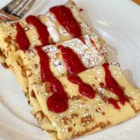 Pancake Of The Month - Full Order · Introducing June’s Pancake of the Month… Peanut Butter Pretzel Cakes!! Yolk pancakes with ch...