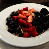 Yolk Berry Bliss · Staff Faves. House made Greek yogurt, fresh berries, almond granola, honey. Served with a fr...