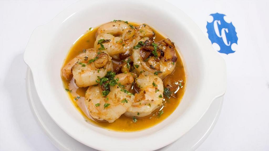Camarones Al Ajillo · Shrimp Sauteed with Garlic and Olive Oil