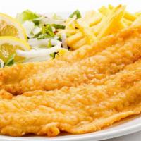 Fried Fish · Served with two  side order