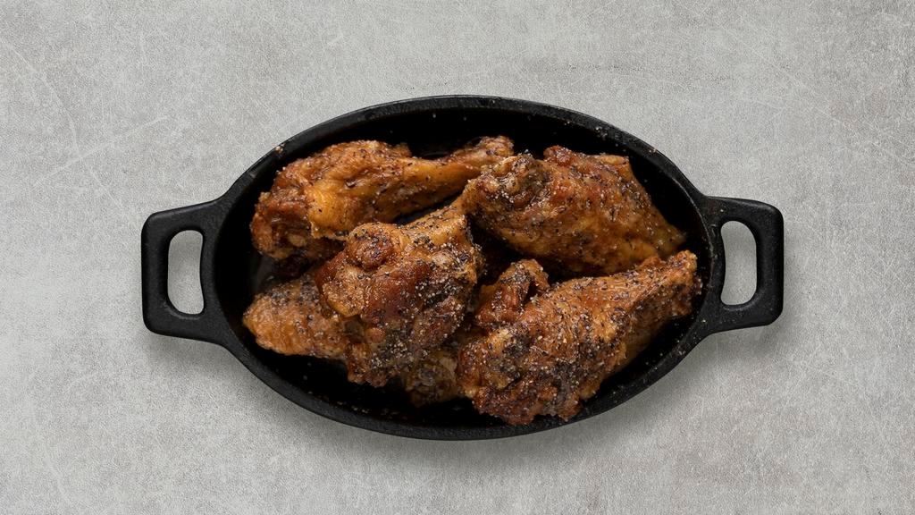 Lemon Pepper Wings · Served with celery or carrots, and blue cheese or ranch.
