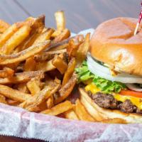 The House Burger · One 100% fresh patty (quarter pound).