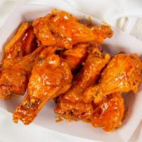 Five Pieces · Fresh, all natural, antibiotic-free chicken. Includes choice of homemade wing sauce and up t...