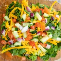 Garden · Cheddar cheese, cucumber, lettuce, red onions, tomato. Includes up to two homemade sauces an...