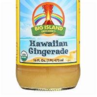 Big Island Organics Gingerade, Hawaiian (16 Oz) · Ingredients: 'filtered water, organic lemon juice, organic agave nectar, organic fresh press...