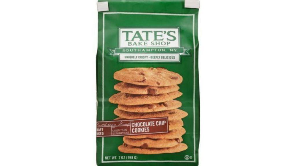Tate'S Bake Shop Chocolate Chip Cookies (7 Oz) · The one that started it all, our signature Tate's Chocolate Chip cookie is just as delicious as it was back when our bake shop first opened in Southampton, NY in 2000. Crisp, buttery, and unforgettable, you'll know with just one bite why these delectable treats were voted the #1 chocolate chip cookie in America. Yum!
