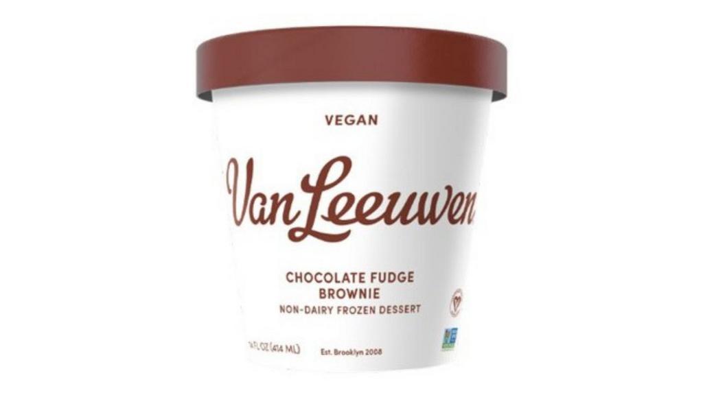 Van Leeuwen Vegan Chocolate Fudge Brownie (14 Oz) · Nothing makes us happier than this Vegan Chocolate Fudge Brownie Ice Cream. Now, are rich chocolate fudge and chocolate brownies good for you? Probably not. But on the other hand, are rich chocolate fudge and chocolate brownies good for you? Probably. That’s just science.