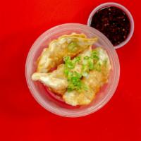 Fried Dumplings · 6 pcs pork dumpling, with spicy Sichuan sauce