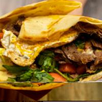Chivito Crepe  · Melted Mozzarella Cheese, Lettuce and Tomatoes. Flat grilled steak, bacon, ham, red onions g...