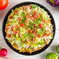 Asian Chop-Chop® (Large) · Our tangy teriyaki chicken thighs, lettuce, tomatoes, scallions, and sesame seeds over yello...