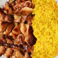 Teriyaki Mini-Chop Kids Meal · Freshly chopped grilled breast served with your choice of two sides, and choice, a sauce, an...
