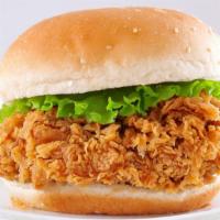 Crunchy Chicken Sandwich · Juicy chicken sandwich made on french bread with breaded chicken breast, mayo, fresh lettuce...