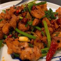 Szechuan Chicken · A dish originating in China with the perfect combination of spicy, salty
and sweet flavors, ...