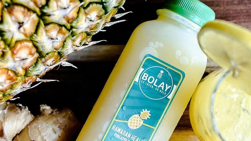 Hawaiian Healer  · Freshly squeezed pineapple juice with a hint of ginger.