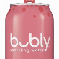 Bubly Grapefruit · Sparkling water with a hint of grapefruit, no sweeteners, all smiles!