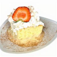 Tres Leches Cake · Tres Leches sweet sponge cake with Chantilly cream